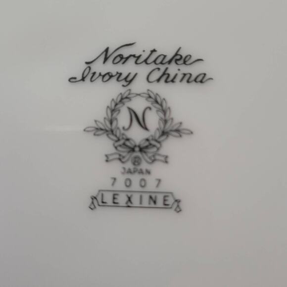 Noritake Ivory China Pattern Lexine 7007 Oval Serving Bowl Vintage - Picture 4 of 8